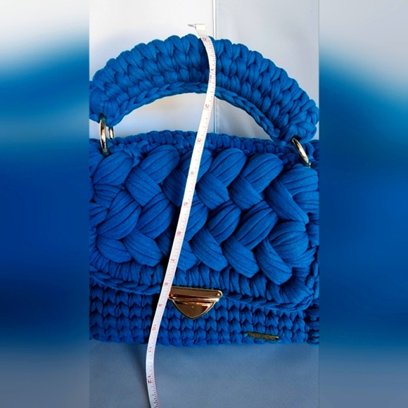 Zialoo Tapah Elegant Turquoise Braided Shoulder Bag - Picture 11 of 15